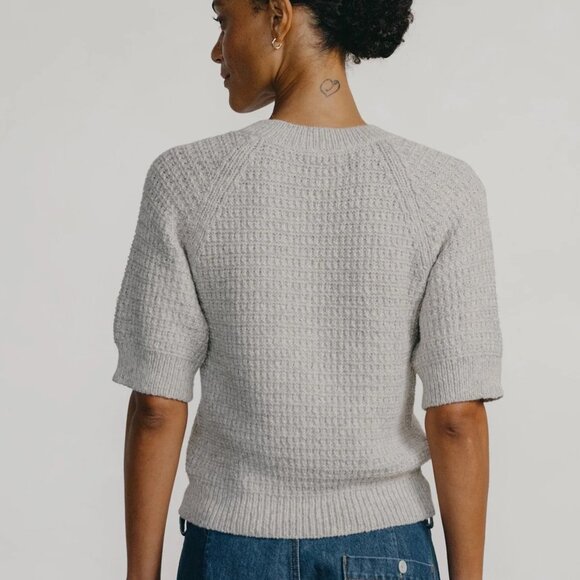 OZMA Lloyd SWEATER | Heather Grey | XS - Picture 8 of 9